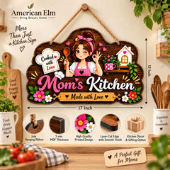Made with love kitchen wall decor sign