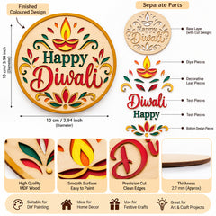 wooden diwali painting base for art projects