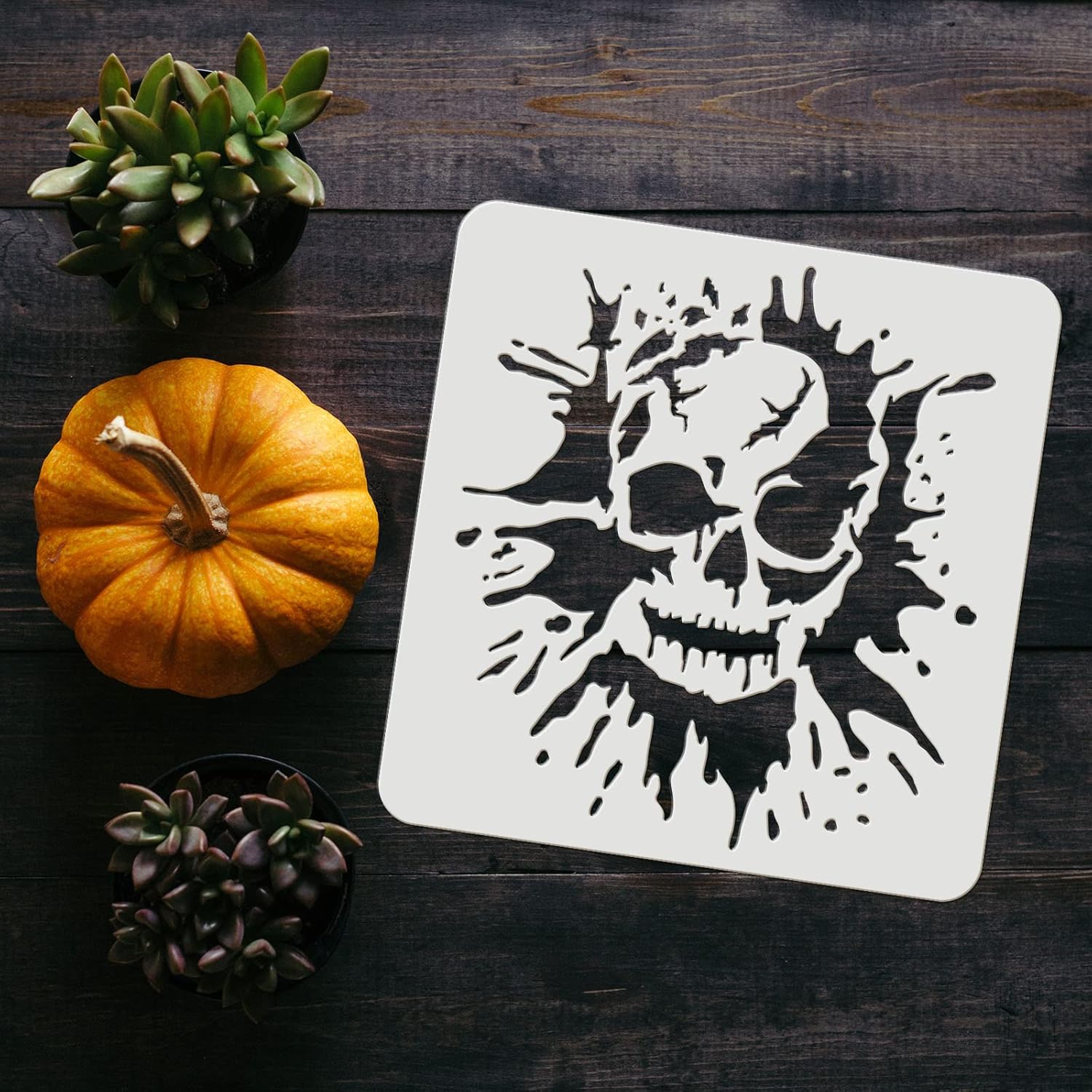 skeleton stencil for acrylic painting