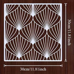 pet plastic monstera stencil for diy painting projects