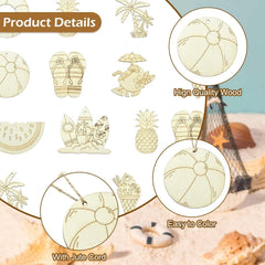 beach theme wood cutouts