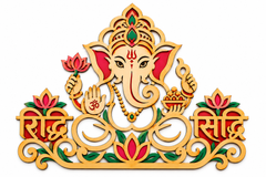 wooden ganpati decoration for diwali home decor