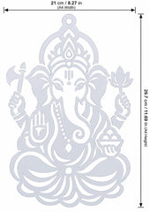 reusable ganesha stencil for canvas painting