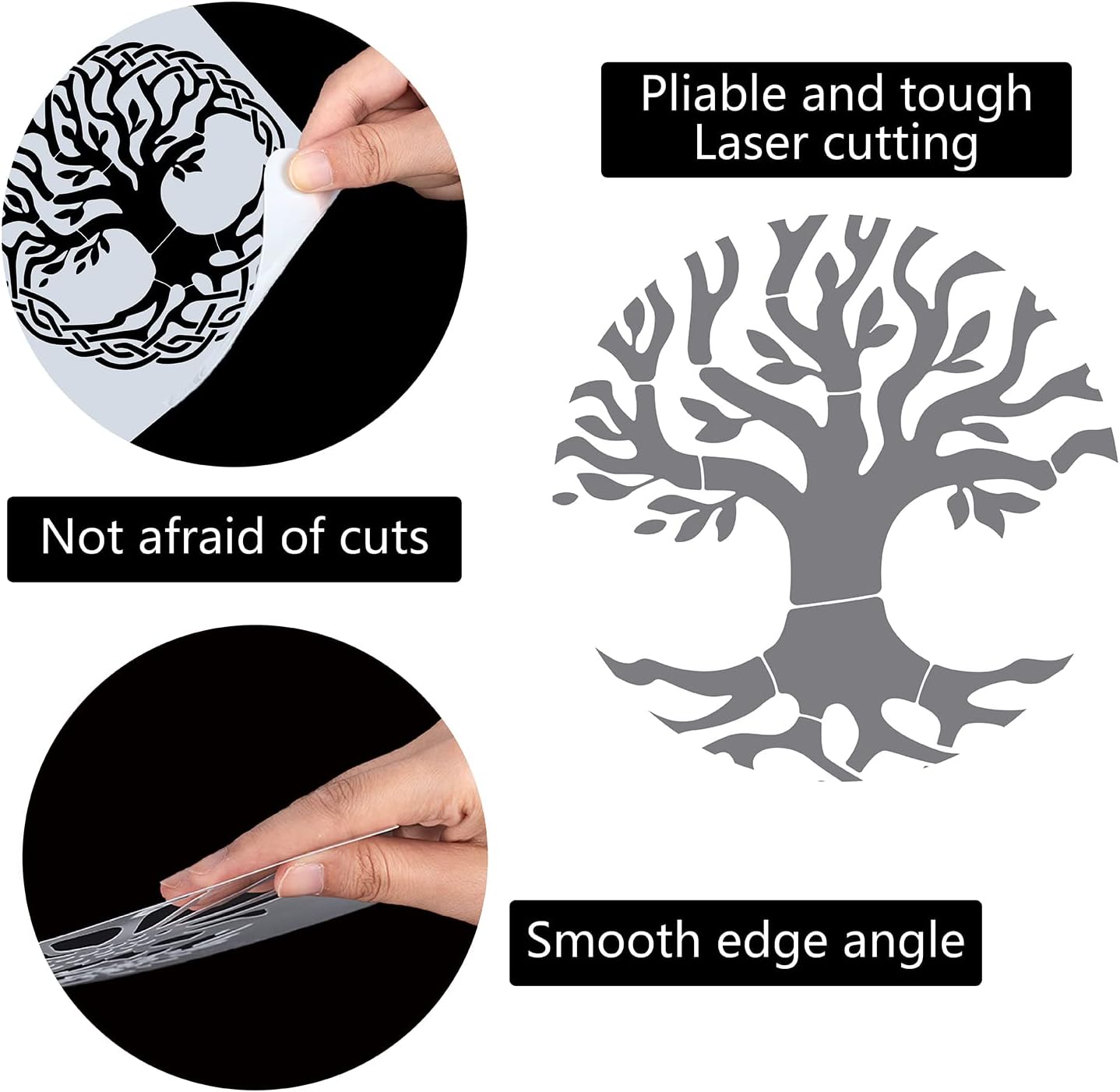 mylar tree stencil for crafts