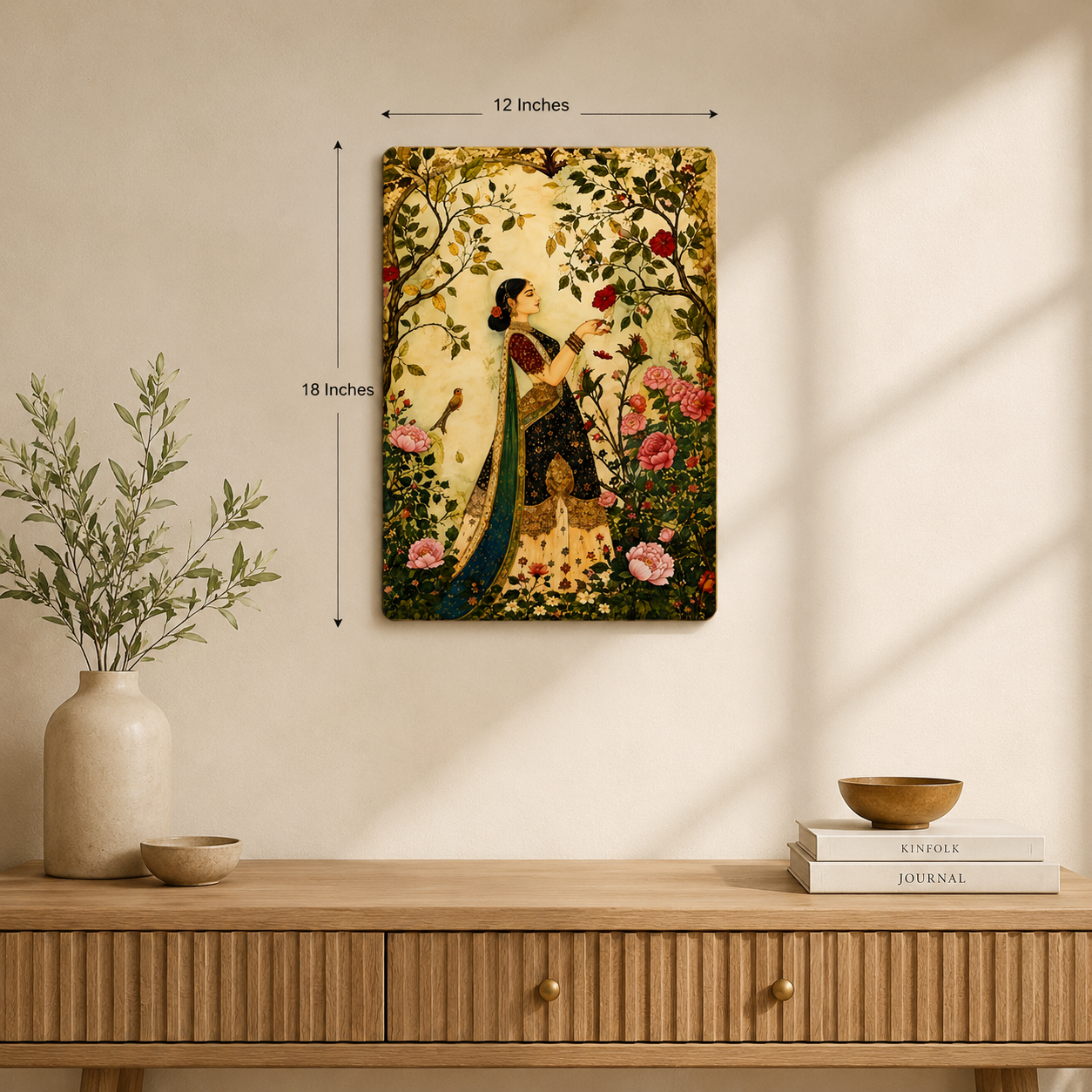Indian woman wall art for living room