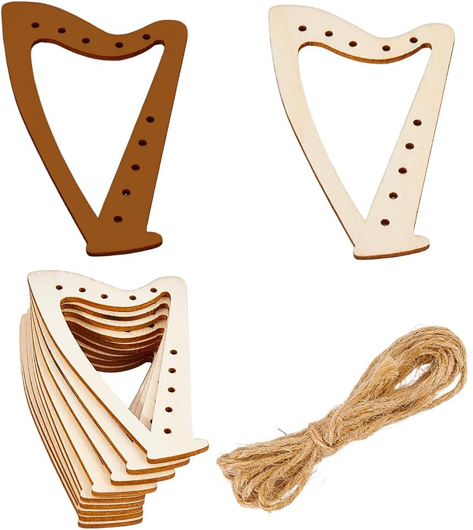 small wooden shapes for painting