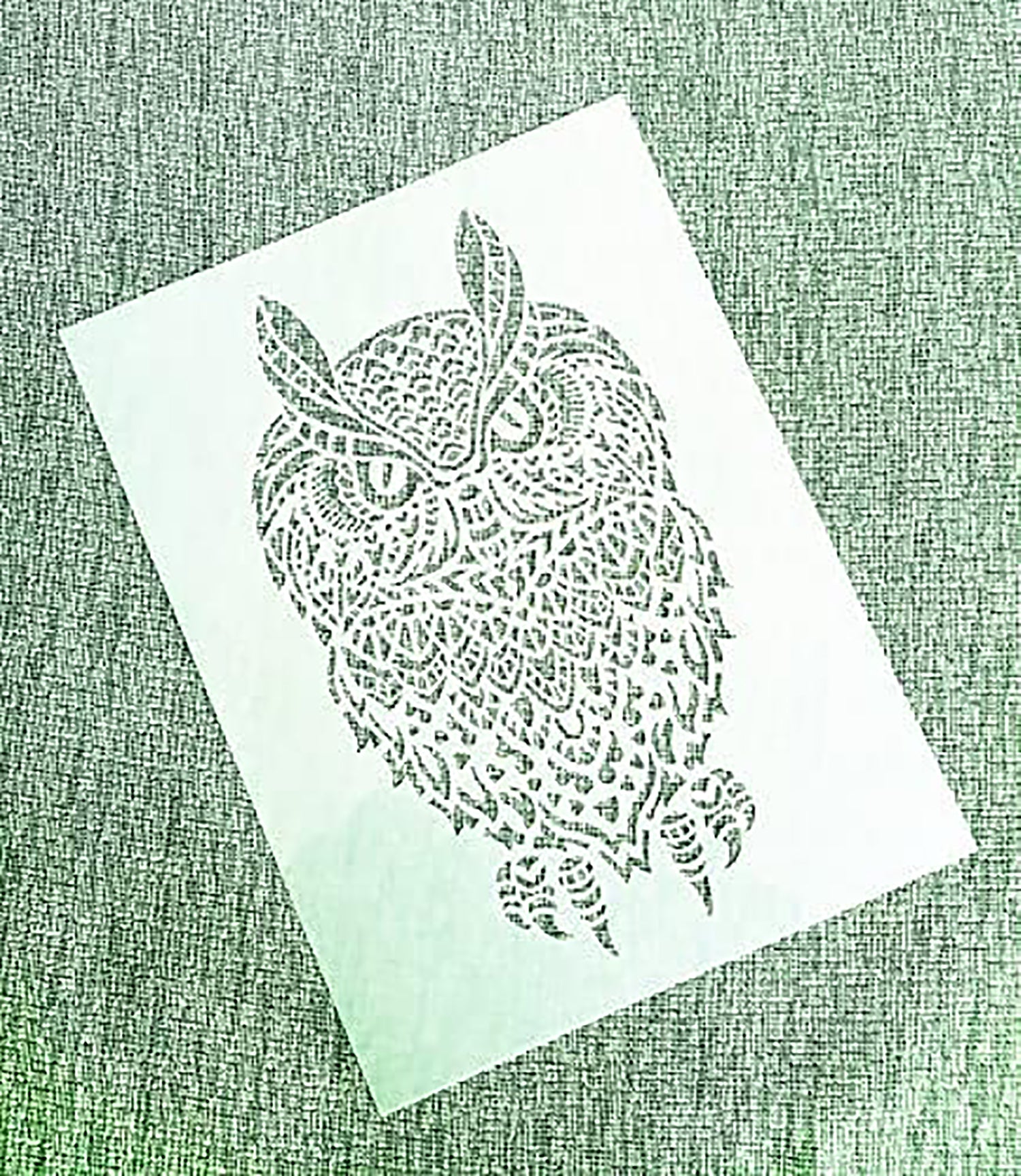 wildlife stencil art