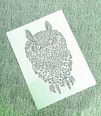 wildlife stencil art