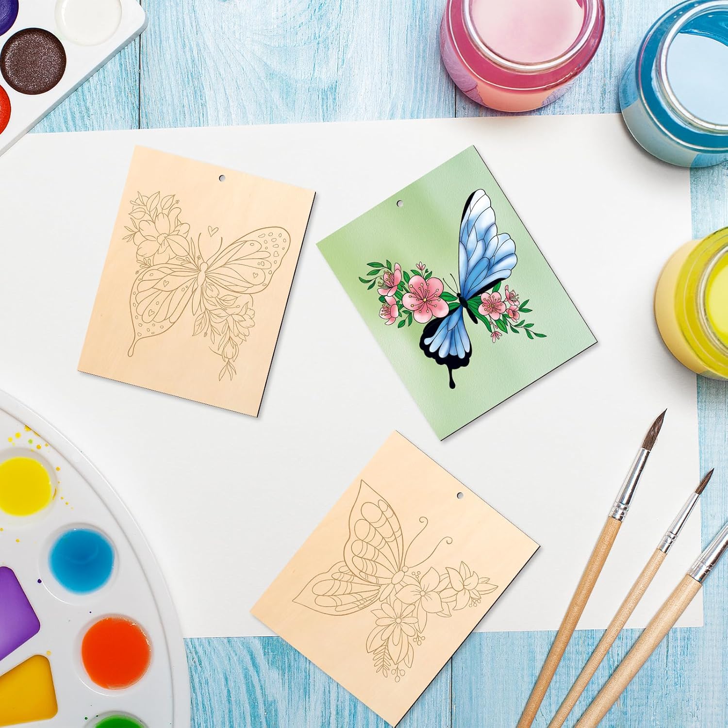 paintable butterfly wood shapes