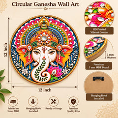 Lord Ganesha wall decor for Indian homes