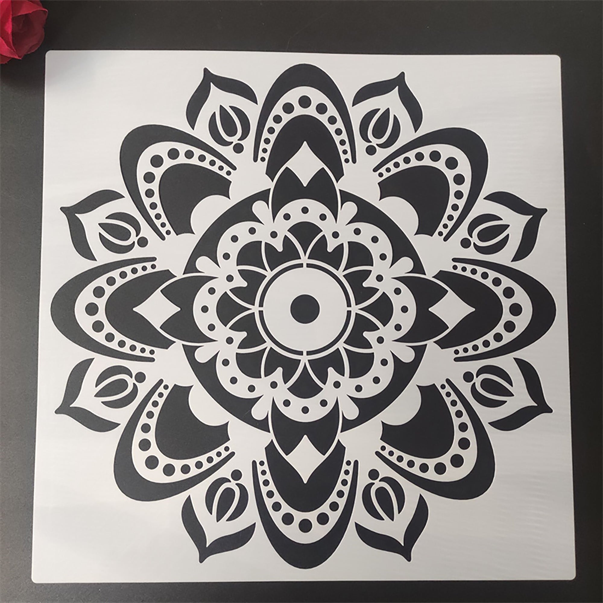 decorative mandala plastic stencil for canvas painting crafts
