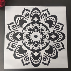 decorative mandala plastic stencil for canvas painting crafts