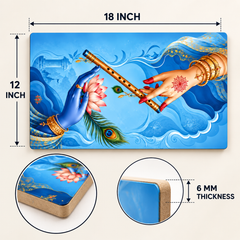 Krishna flute wall art for living room decoration