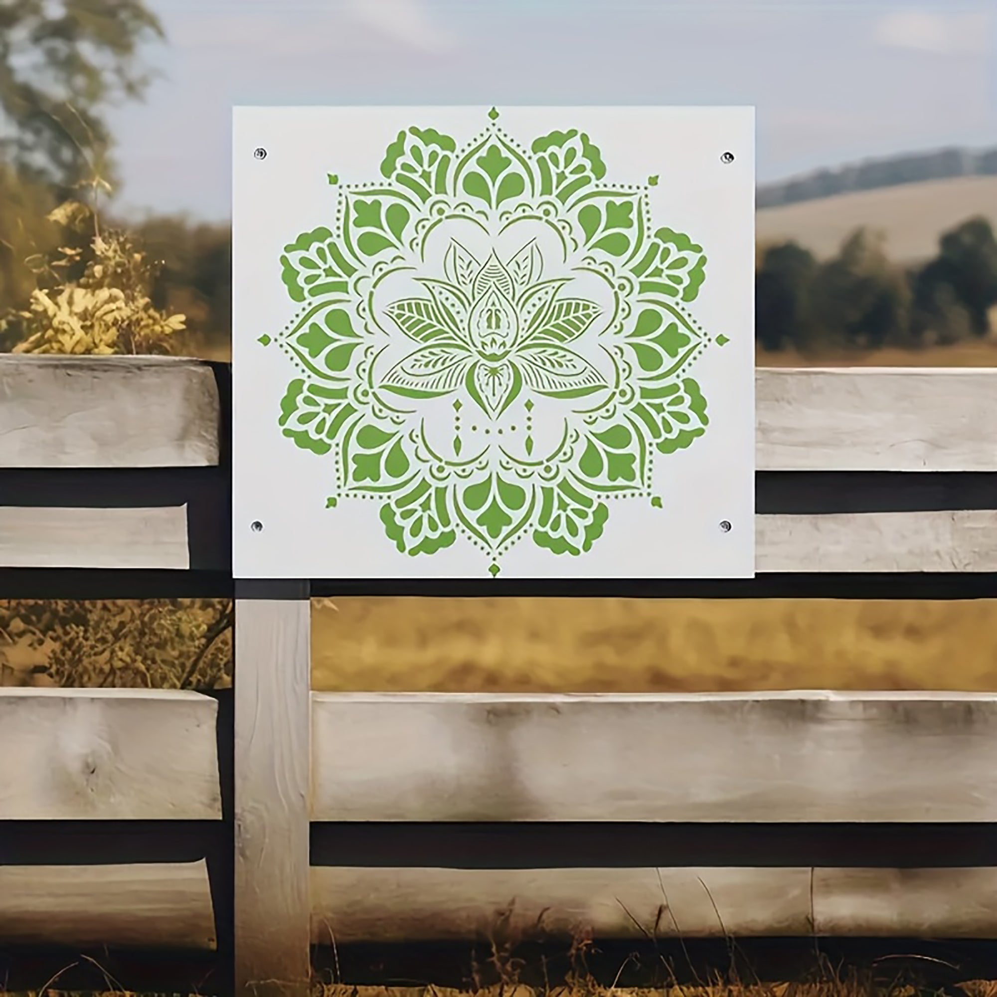 pet plastic stencil for mandala art painting projects