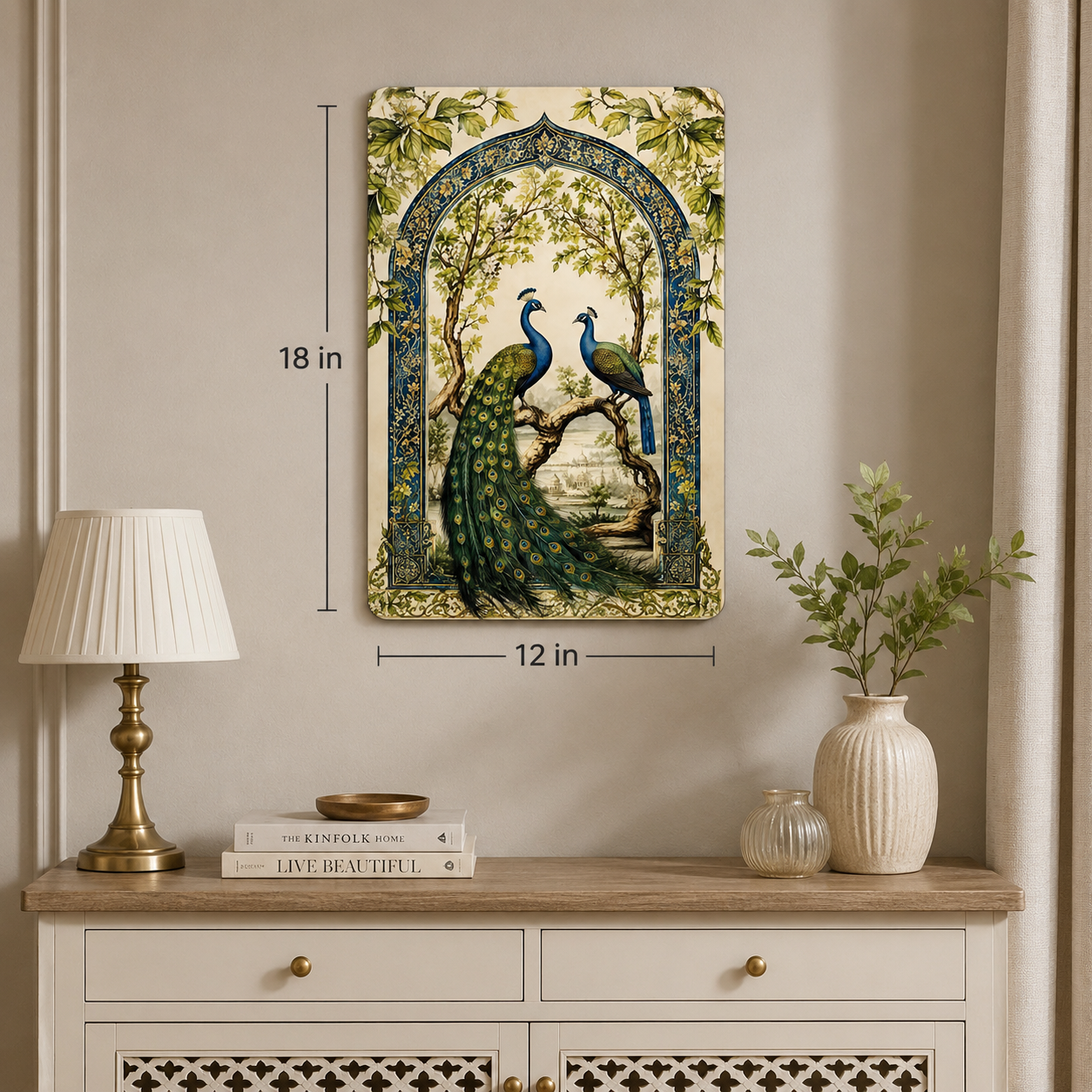 peacock wall decor for bedroom
