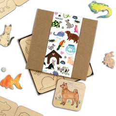 animal drawing stencil kit