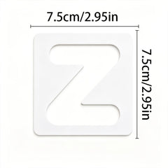 alphabet pet painting stencil set a to z