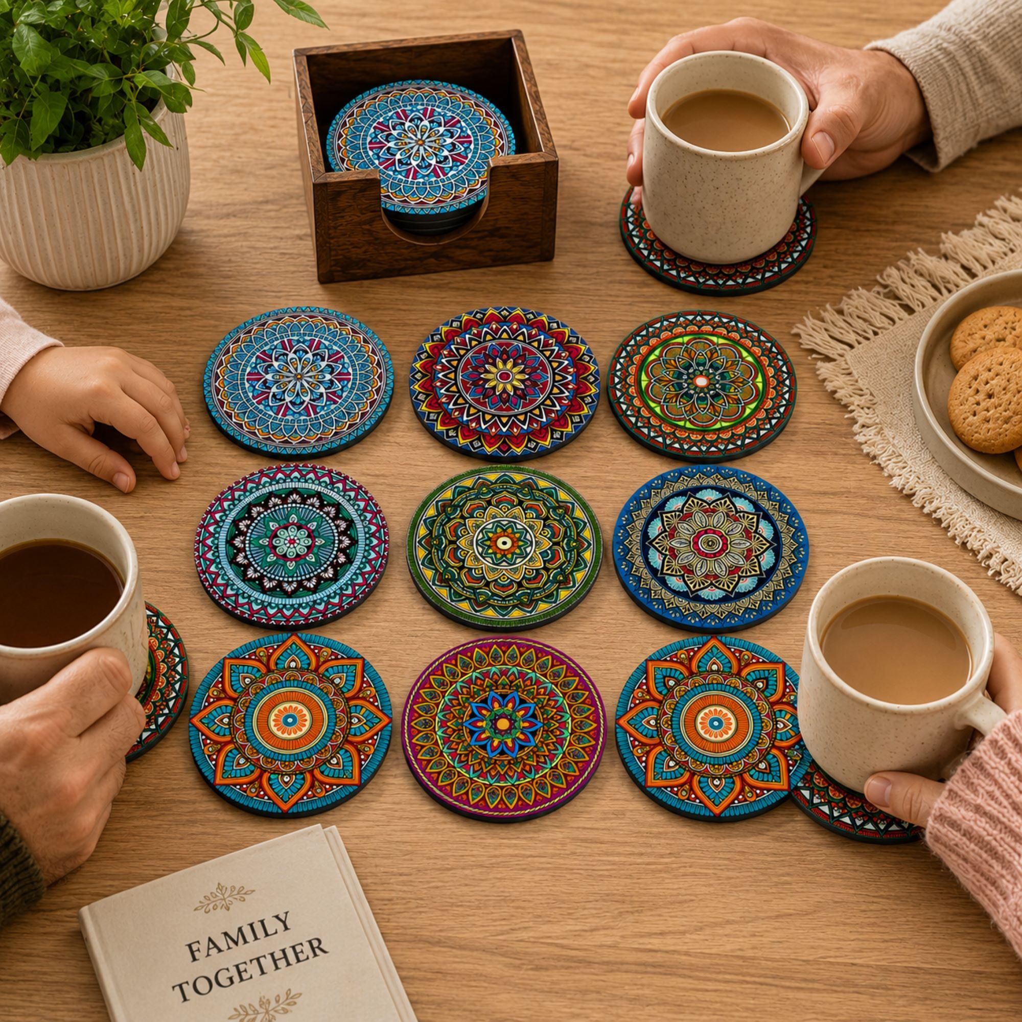 decorative coasters for dining table