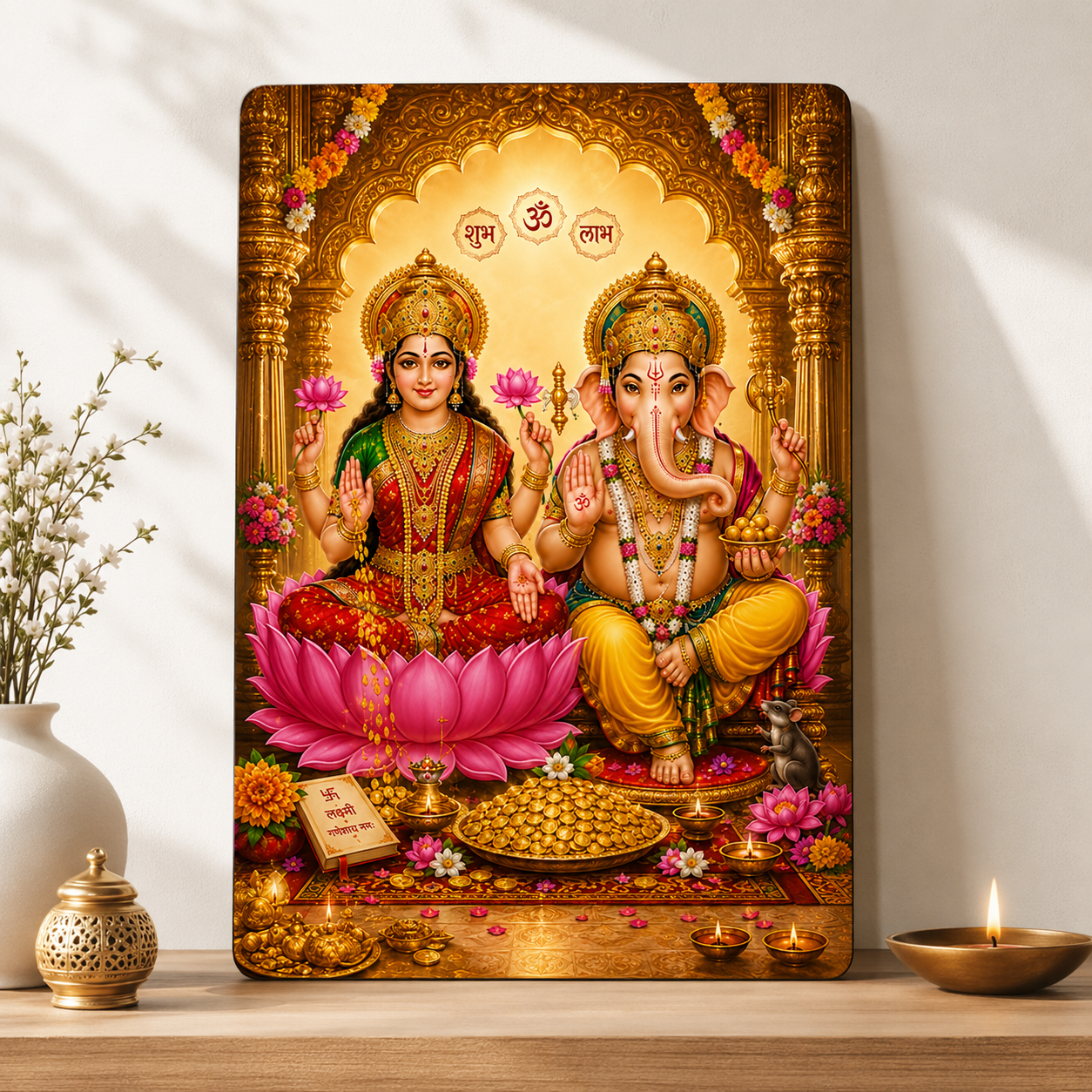 Goddess Lakshmi Ganesha wall decor