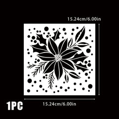 christmas craft stencil template for walls