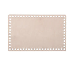 Cliths 3 Pcs Rectangle Wooden Basket Base MDF Crochet Bag Bottom for DIY Knitting, Weaving & Craft Blank Craft Pads