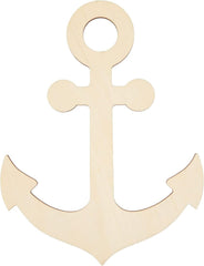 Beige anchor-shaped object on a white background