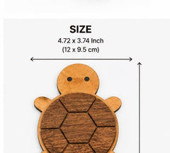 unfinished turtle coaster blank for mandala art