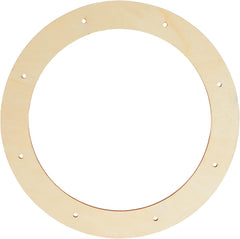 Cliths Pack of 4 Wooden Wreath Rings Pre Cut Holes for DIY Crafts Decor, Wall Door Hanging Wreaths, MDF Garland Bases