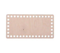 Cliths 3 Pcs Rectangle Wooden Basket Base MDF Crochet Bag Bottom for DIY Knitting & Weaving Craft Blanks
