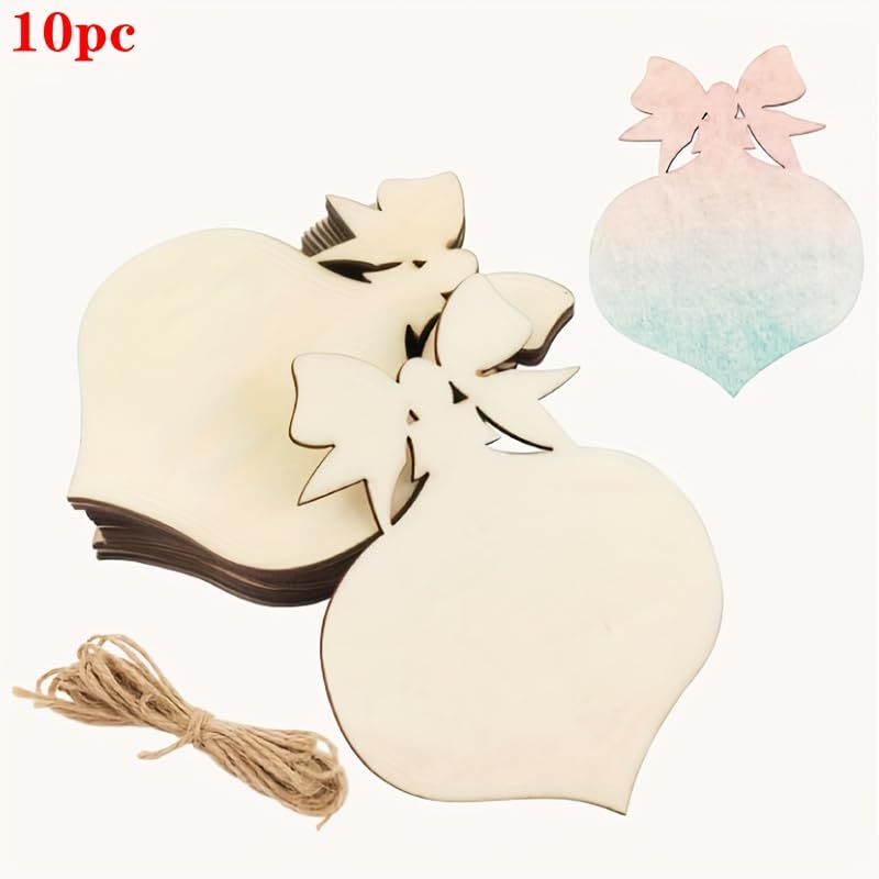 unfinished bow ornaments for crafts