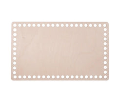 Cliths 3 Pcs Rectangle Wooden Basket Base MDF Crochet Bag Bottom for DIY Knitting & Weaving Craft Blanks