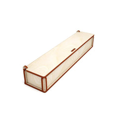 American Elm Wooden Pen Holder Stylish Desk Organizer Eco-Friendly MDF Storage Box for Office, Students & Corporate Gifts