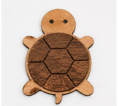 turtle shaped wooden coaster for diy painting
