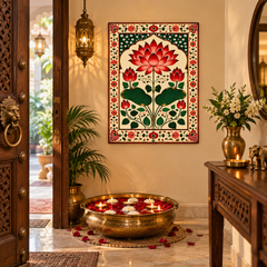 Traditional Indian Floral Wall Decor