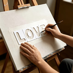 alphabet stencil for wood signs and diy crafts