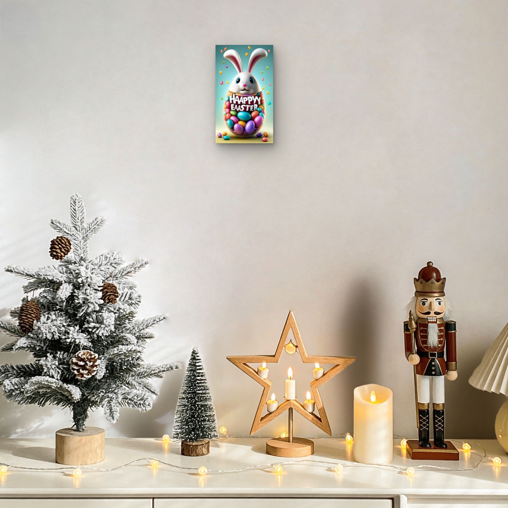 easter bunny wall decor for living room
