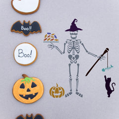 diy bones stencil for wood painting