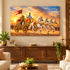 Arjun Krishna Geeta Updesh wall hanging