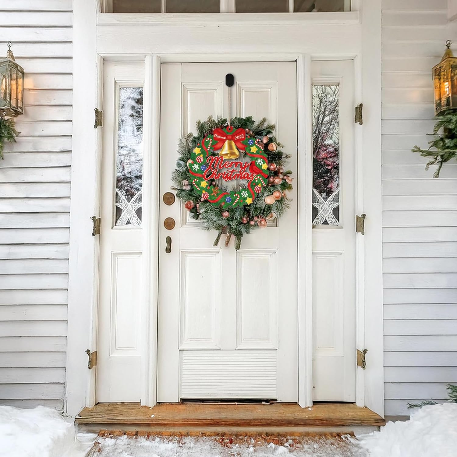 wreath shape wood base
