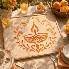 reusable pet stencil for diwali decoration projects