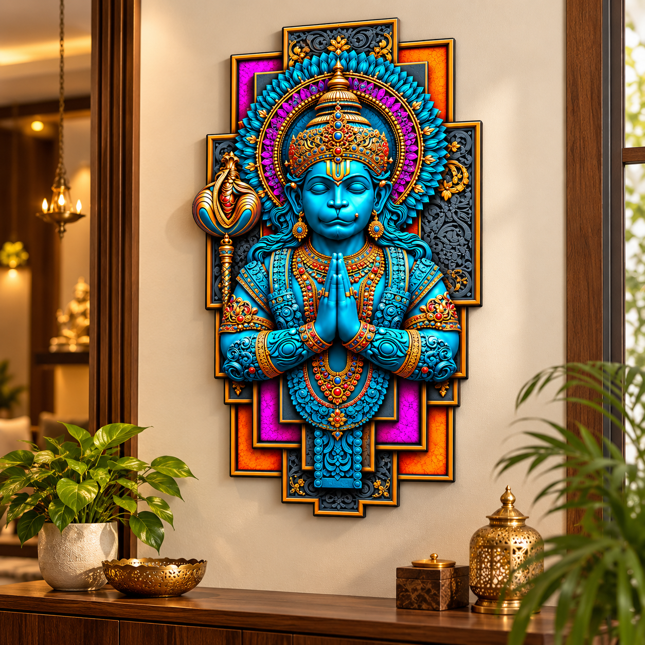 lightweight MDF god wall decor