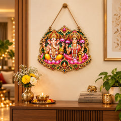 Diwali pooja room wall decoration