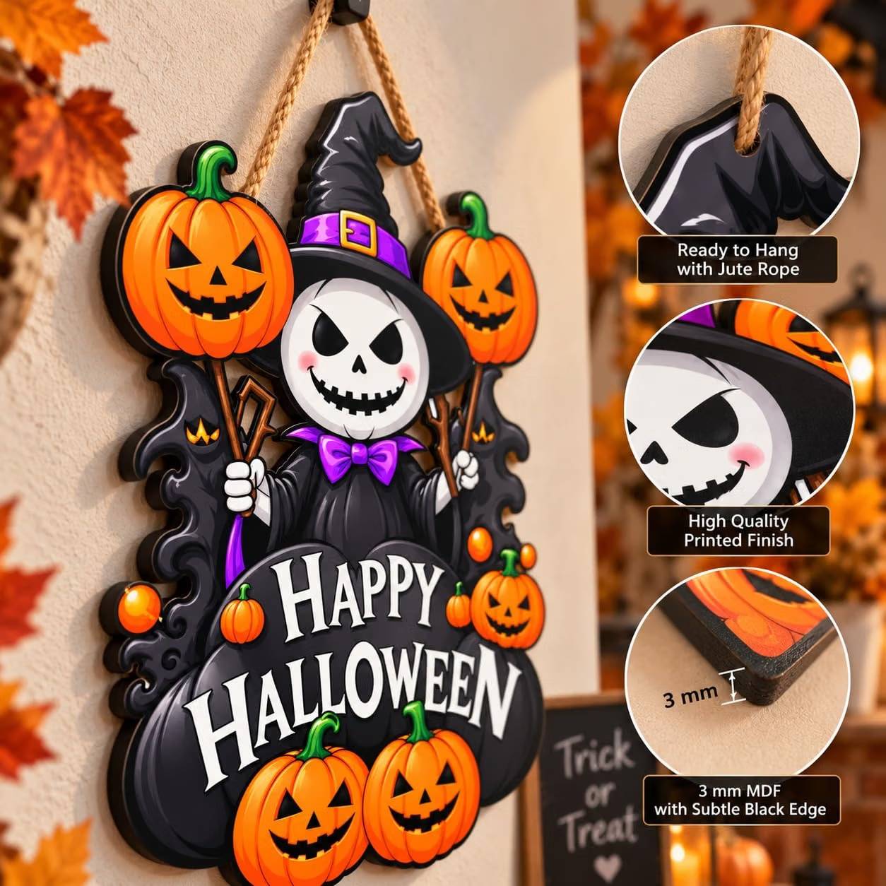 spooky halloween wall decor for living room