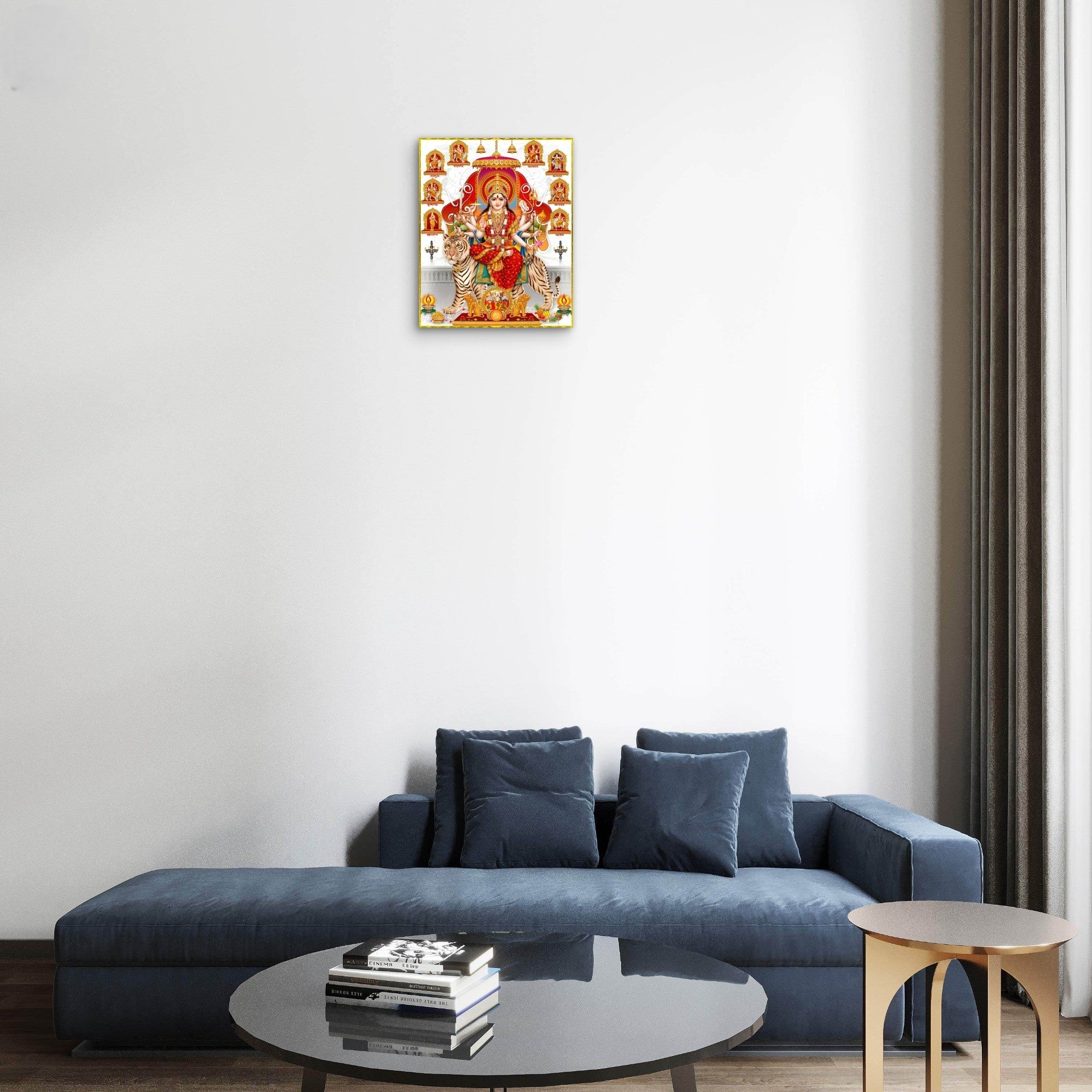 Ready to hang Durga wall art home