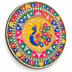lightweight wooden mandala wall hanging