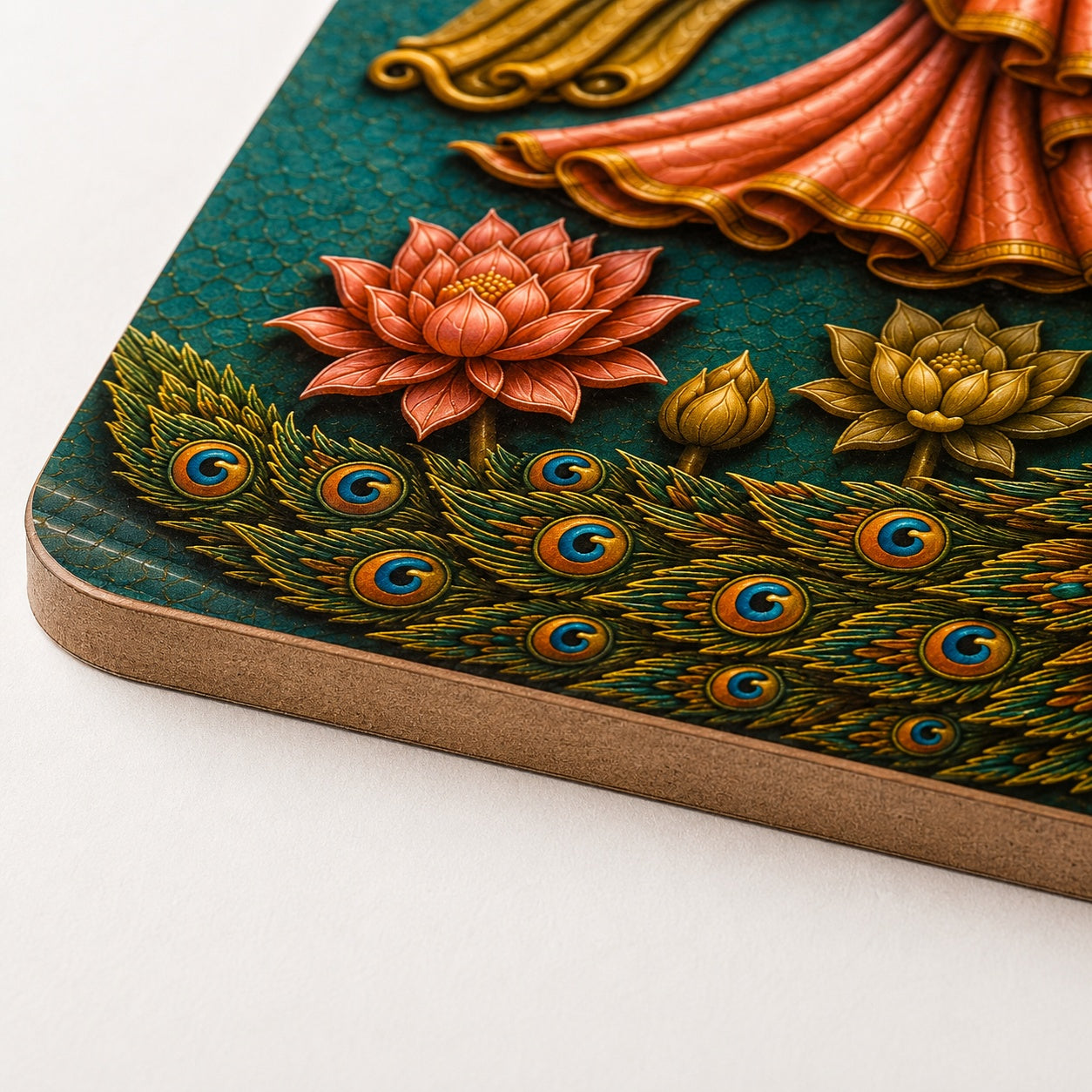 MDF Wooden Radha Krishna Wall Art