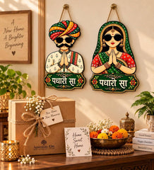 traditional rajasthani welcome sign for home