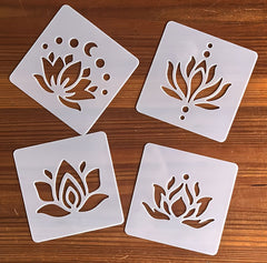 reusable lotus painting stencils for diwali home decoration and creative craft projects