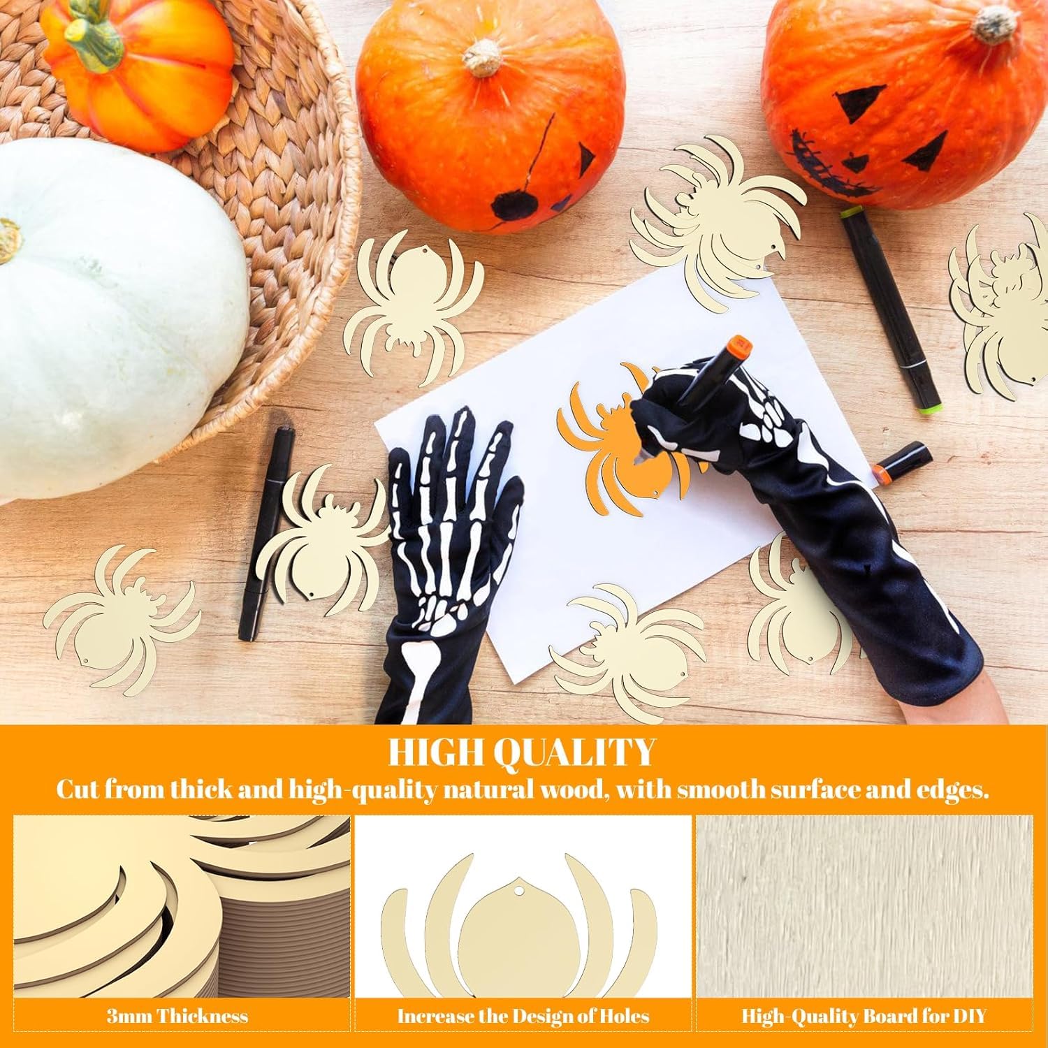 halloween craft wood base