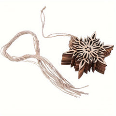 paintable wooden snowflake craft shapes